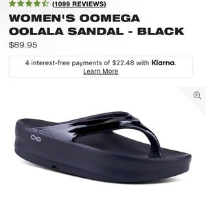 MSRP $89 OOFOS Oolala oofoam sandals Size 10